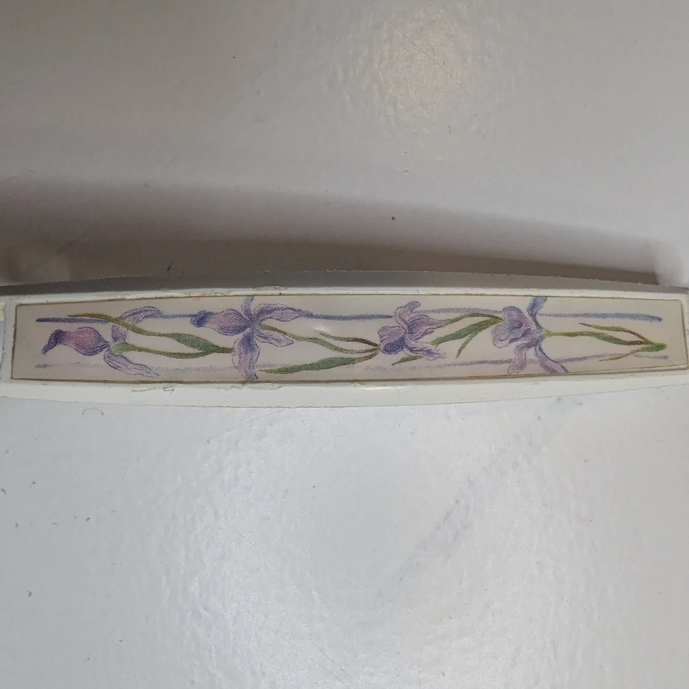 Vintage Ekco Corelle Shadow Iris Nylon Keyhole Slotted Spatula Plastic Handle